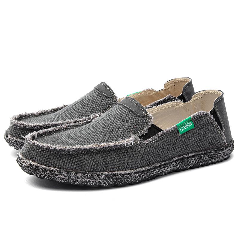 

Летние ретро мужские парусиновые лоферы большого размера 48 брендовые туфли-лодочки для мужчин легкие плоские слипоны для вождения мужская повседневная обувь 45