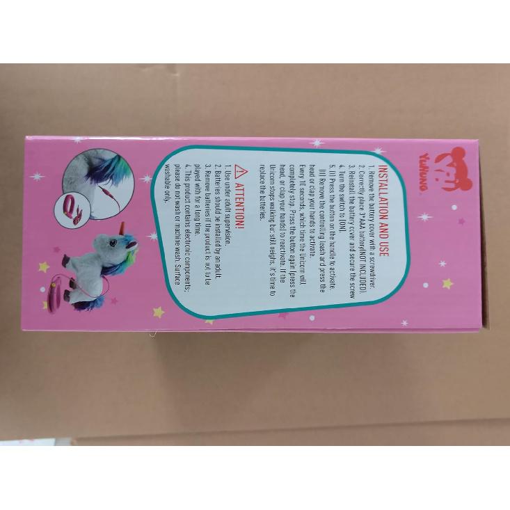 YH YUHUNG Walking Unicorn Toy with Remote Control Leash, Light-Up Horn, Electronic Pets Unicorn, Walking Pony Toys Horse, Unicorn Toys for Girls Age
