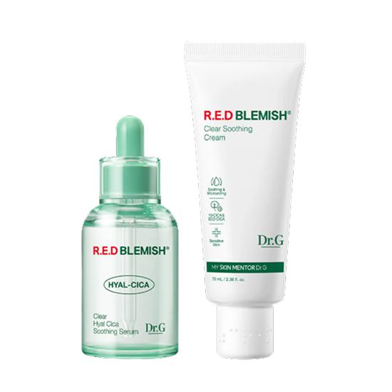 

Dr.G Red Blemish Clear Soothing Cream 70mL + Red Blemish Clear Hyal Cica Soothing Serum+ 50mL Set