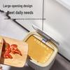 Jieanhui Automatic Smart Sensor Trash Can with Lid - Waterproof for Kitchen, Bathroom, or Living Room