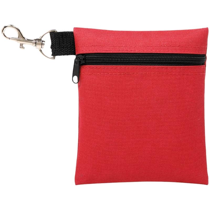 Lightweight Golf Ball Bag Golf Tees Storage Pouch with Carabiner Waist Bag Small Sports Accessory Bag for Men and Women