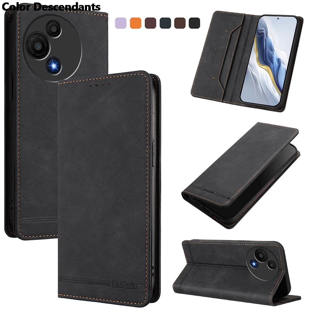 Magnetic Book Case For TCL 60 Ultra NxtPaper 50 XL XE SE 60R 502 501 408 605 505 503 406 405 RFID Anti-Theft Leather Cover Bag