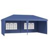 Foldable Marquee 6x3 m Pop-up with 4 Removable Sides Garden Gazebo with 2 Windows and Transport Bag Blue
