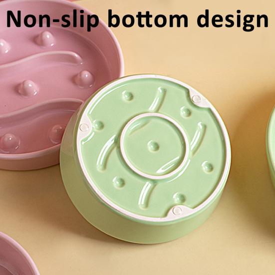 Pet Slow Feeder Bowl Dog Bowl Ceramic Anti-vomiting Non-Slip
