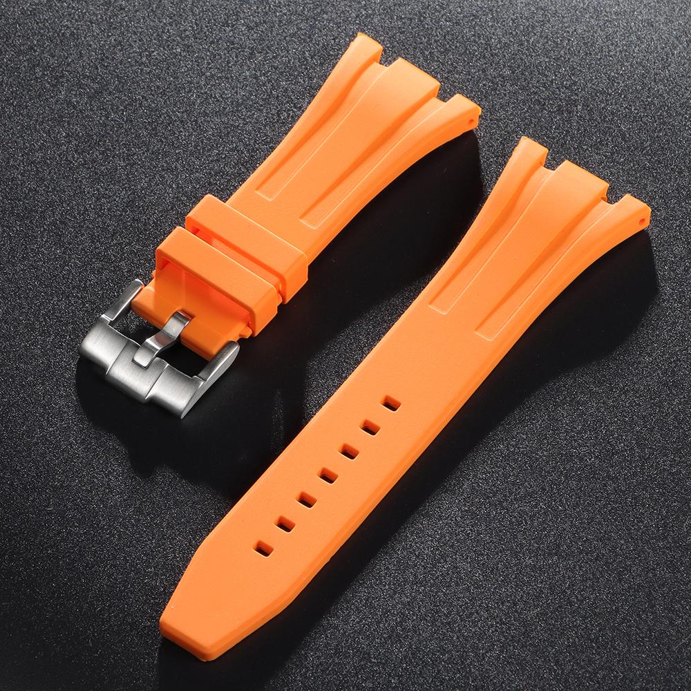 27/28/30mm Silicone Rubber Watchband for AP Royal Oak Offshore 15400 26470 15703 Watch Strap Men Soft Diving Sport Bracelet Band