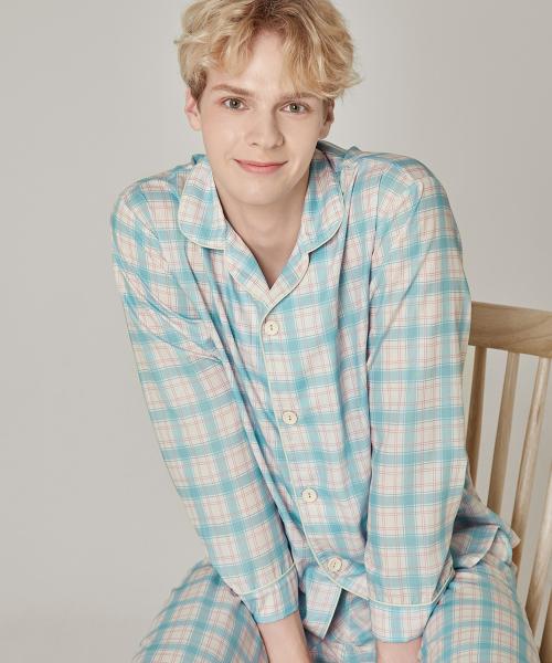 

[BYC] Мужской комплект пижамы из хлопка и вискозы [Отправка из Кореи] 100% Оригинал Mint - 090