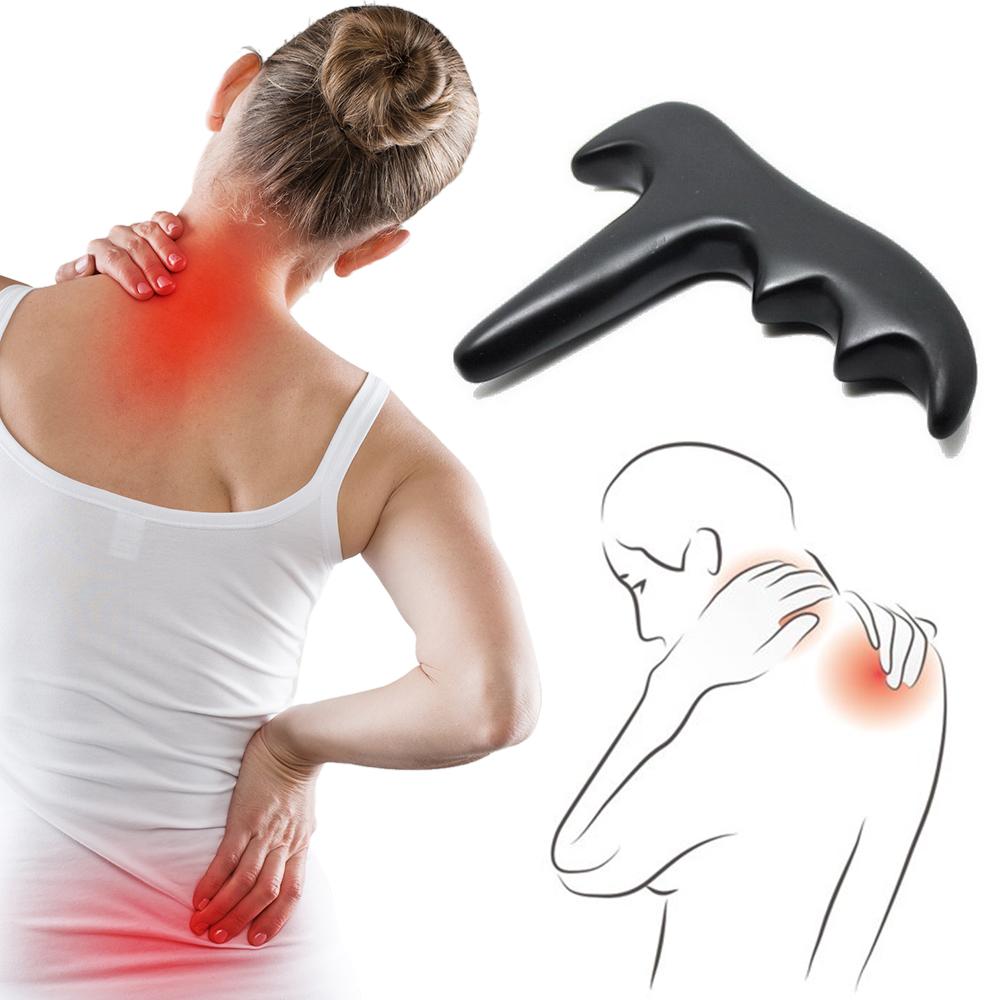 Piatră Naturală Meteorit Masaj Con Ac Reflexologie Masaj Corporal Picior Umăr Spate Gât Punct Stick Instrumente de Masaj