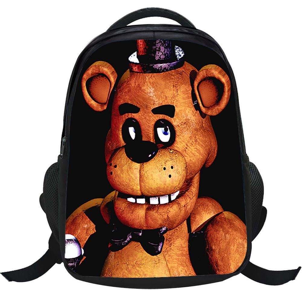 Cartoon Bear Backpack For Elementary School Students Large Capacity Durable Oxford Cloth Material
