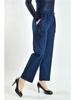 Women's Spring 2024 High-Waisted Elastic Straight-Leg Loose Jeans for Middle-Aged & Elderly