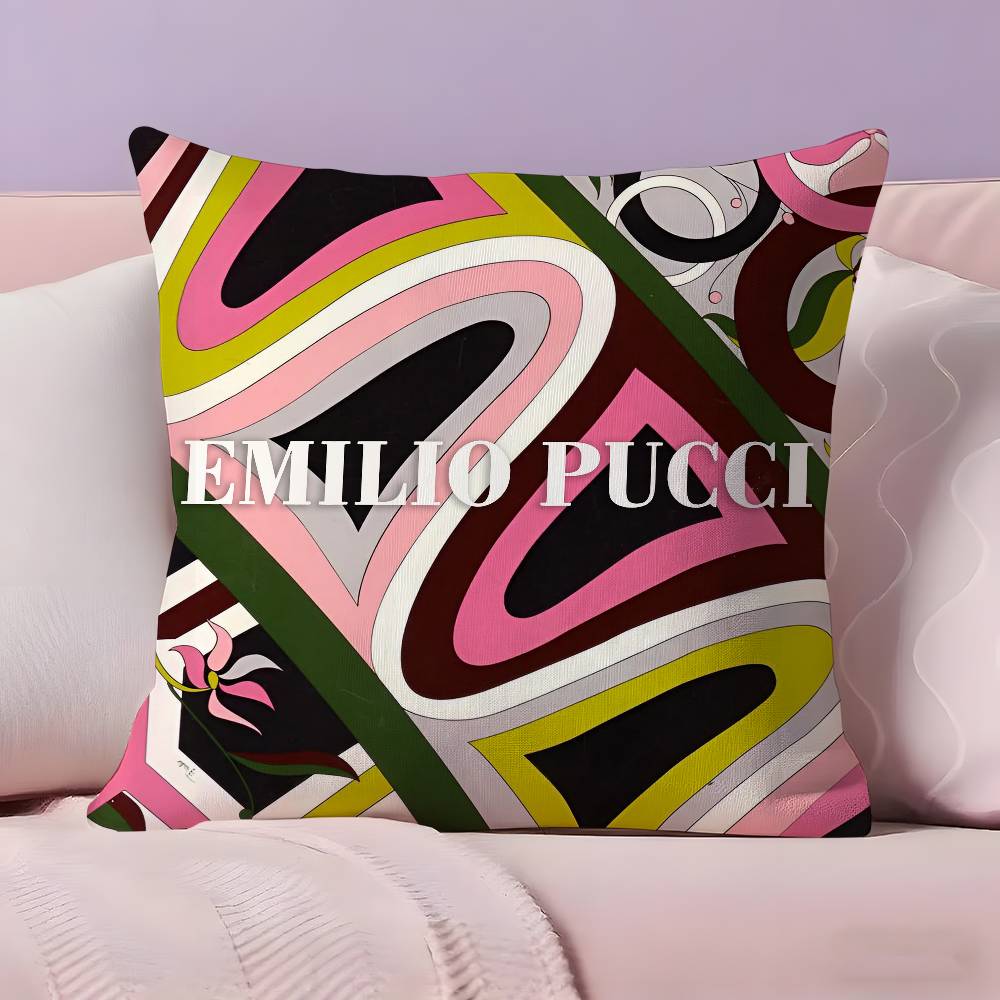 Fashion E-Emilio-O P-Pucci Pillow Case  Ultra Soft Skin Friendly Fabric Cloud Like Comfort & Concealed Zipper