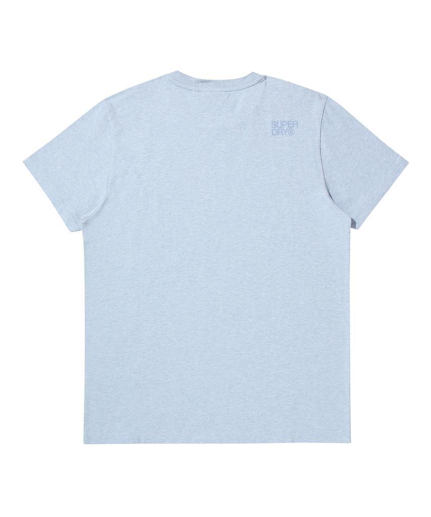 Syupeodeulai Small Vintage Logo Embossed T-Shirt Melange Sky Blue Sduiscp19Msb