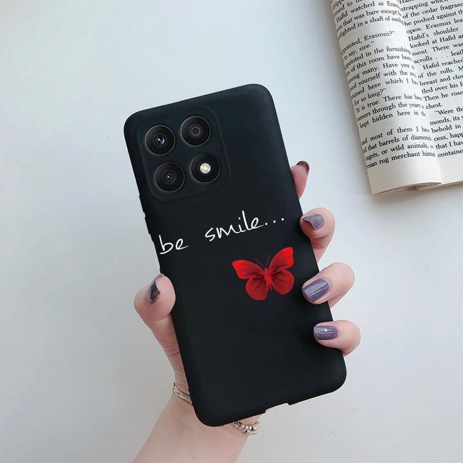 Fundas For Honor X8A 2023 Case Soft Silicone Cute Heart Back Cover Phone Cases for Huawei Honor X8a Case HonorX8A Coque Bumper