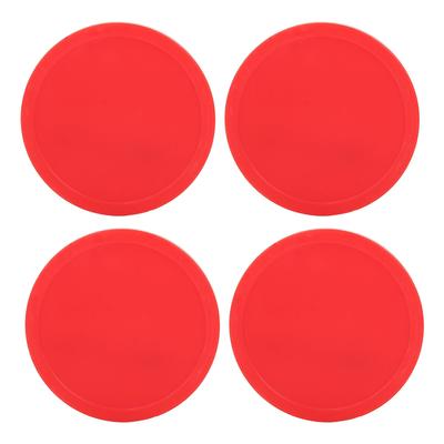 4 Pcs Plastic Air Ice Hockey Pucks Piece Replaceable for Tables Game Equipment