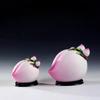 1PCS ceramic longevity peach ornaments living room table feng shui handicrafts birthday gifts for the elderly