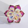 Luxuriöse Kristall-Blumenbrosche Mode High-End Temperament Kleiderbrosche