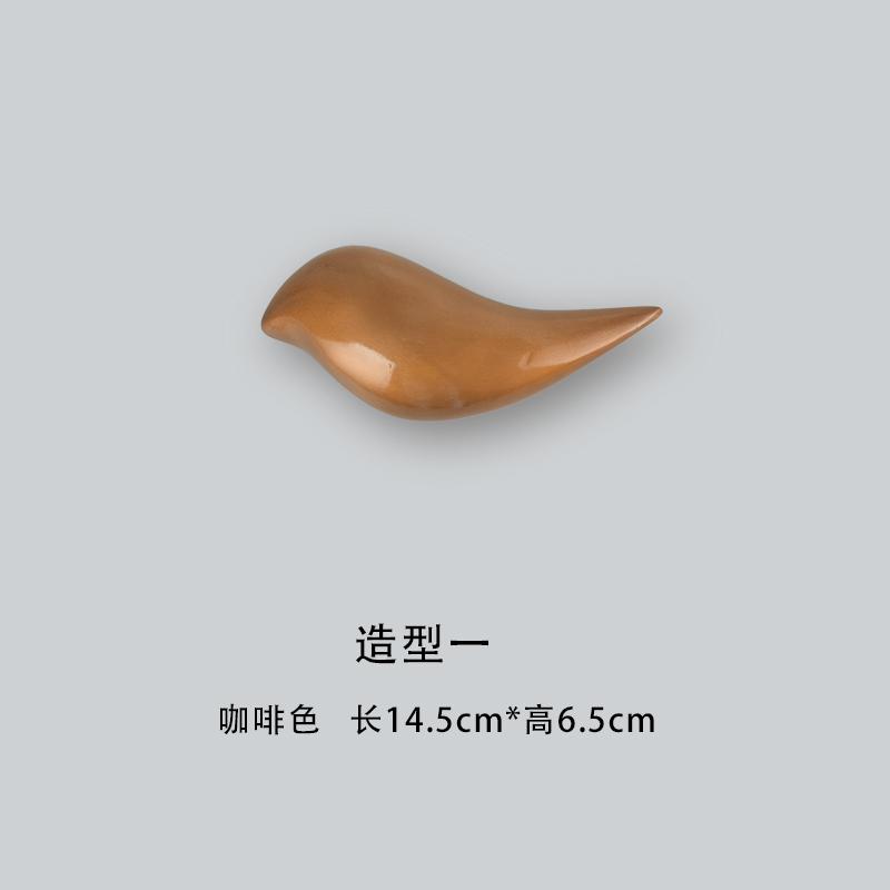 

Resin Bird Stereo Wall Hanging Simple Pendant Background Wall Decoration Creative Living Room Wall Hanging Home Accessories коричневый