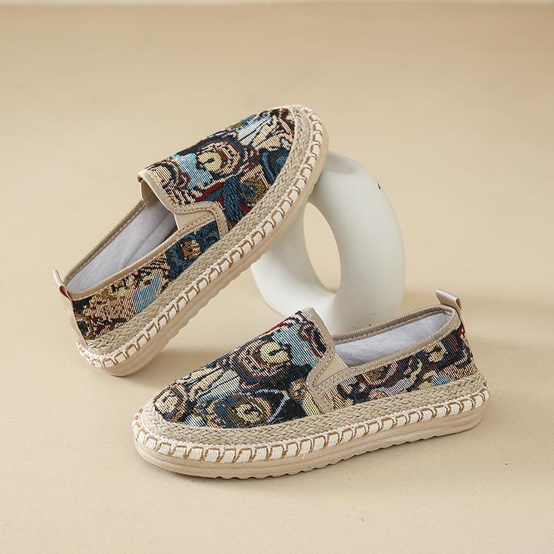 Fashion CRLAYDK Panda Printed Loafers for Women Slip On Espadrilles Casual Lightweight Summer Shoes Ladies Breathable Soft Flats