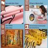 Seasonal Autumn Fall Forest Tapestry Wall Decor Mural Polyester Hanging Art Print Window View Nature Wallpaper Home Decoration