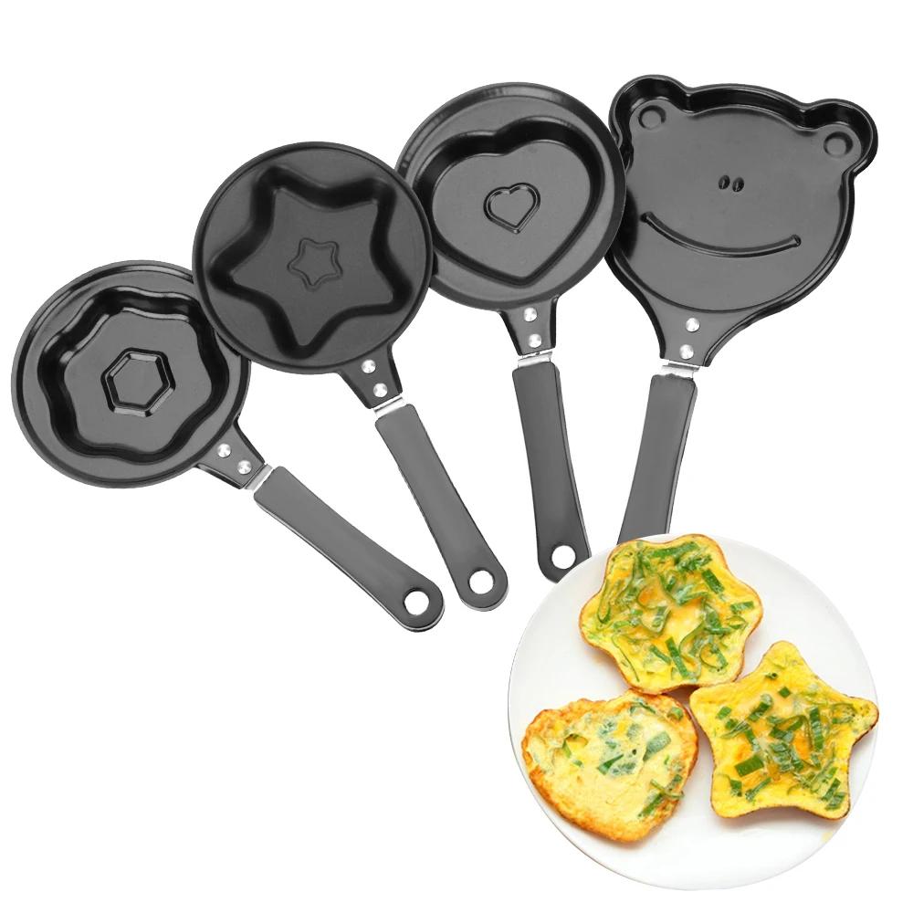 Kjøkkenverktøy Eggform Pan Snu Omelettform Frokost Egg Stekepanne Non-Stick Stekepanne Pannekakemaskin Mini Egg Stekepanne