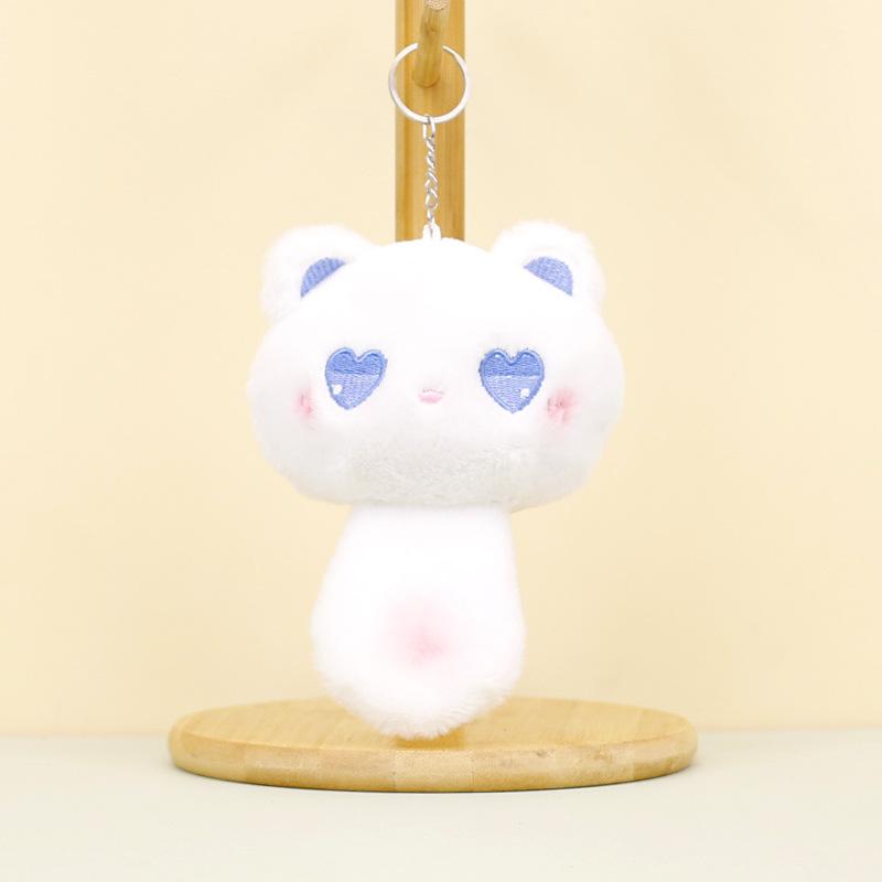 

И очаровательный уютный плюшевый брелок для кошки, отличный для подарков и аксессуаров для сумки WhiteBlue Cat