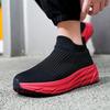 Women's Sneakers Slip On Men Socks Shoes Breathable Couple Running Shoes Lightweight Soft Footwear Casual