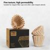Pack Of 100 Pouring Over Coffee Filter Paper for Coffee Dripper Unbleached Filter Sheets For Home Brewing