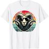 Retro Ram Head Graphic Tee Men Women Unisex Vintage Cool Animal T-Shirt