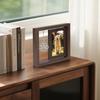 Uross Photo Frame, Pet Photo Print, Memorial, Personalized Gift, Uross Dog Memorial Gift, Pet Memorial, Dog Condolence Gift, Rotating Wooden Dog Memor