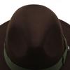 Brown British Style Jazz Feather Fedora Hat For Men And Women