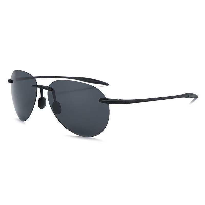 

New TR Frameless Frog Polarized Fashion Sunglasses for Men & Women - UV Protection for Day/Night Driving