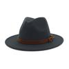 Unisex široký klobouk z plsti Pánské Dámské Panama Trilby Klobouky