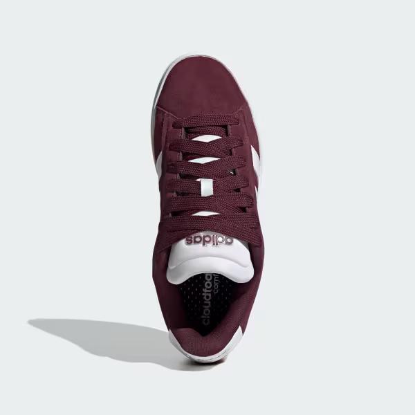 Adidas grand court alpha sneakers synthetic maroon/white