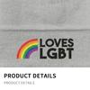 LOVES LGBT Knitted Caps for Women Unisex Beanies Winter Hat Pride Bisexual Lesbian Gay Rainbow Harajuku Warm Cap