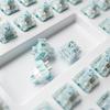 TTCs Silence Bluish White V2V3 Switches 3Pin Tactile Silence for Mechanical Keyboards Mute 2 Gold Plateds Spring Axises