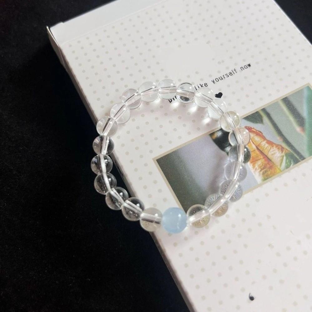 Hand Jewelry Clear Crystal Bracelet Elastic Vintage Beaded Bracelet Crystal Beads Bracelet  Jewelry