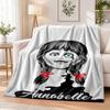 The Conjuring Annabelle Flannel Throw Blanket Soft Warm Cozy For Sofa Bed Indoor Home Bedroom Use