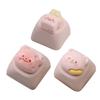ESC Keycap Resin Mechanical Keyboards Keycaps With Lovely 3D Cartoon Bear In Soft Tones