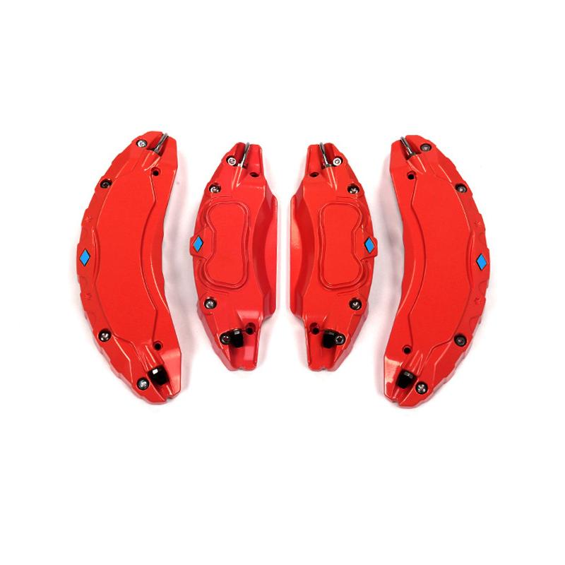 Capac etrier de frână potrivit pentru Tesla Model 3 18 19 inch, butuc de roată din aliaj de aluminiu, set de 4 accesorii pentru etrier auto, cu autocolante