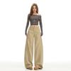 Women's High Waist Wide Leg Jeans Seam Detail Baggy Denim Pants Streetwear For Autumn