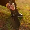 Outdoor Folding Survival Shovel With Reinforced Joints AntiRust Coating Ergonomic Handle For Camping Gardening Tool