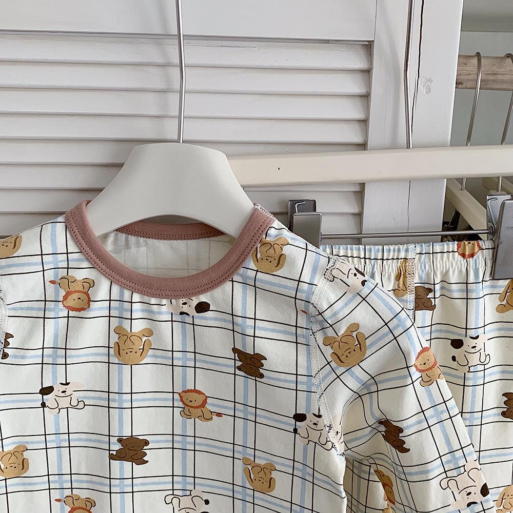 Kinoakiu Kinder Pyjama-Set im koreanischen Stil - Warm, Niedlich, Unisex Schlafbekleidungs-Accessoires