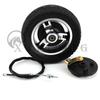 200x60 Solid Tire with Drum Brake 1200mm Cable Electric Scooter Aluminum Wheel Brake Suitable for 8 Inch Wheel Electric Parts