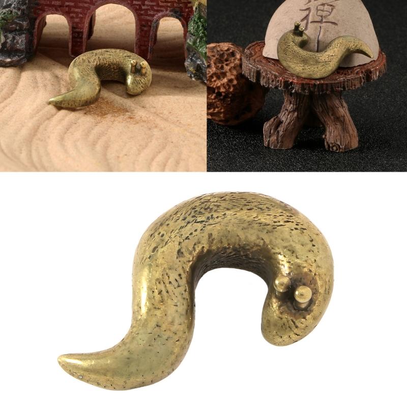 Artistic Brasses Snails Sculpture Ornaments Elegant Desktop Decoration for Office Home