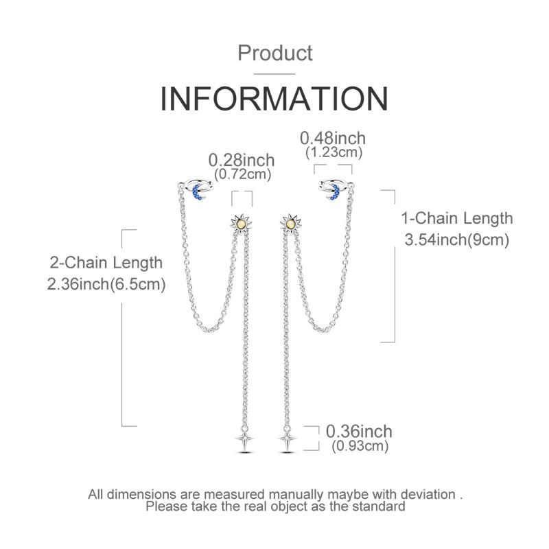 Original 925 Sterling copper Tassel Earrings Women 2025 Zircon Ear Studs Sparkling Pave Hoop Earring Anniversary Zircon Gift