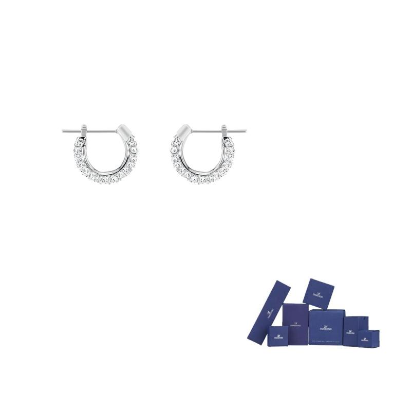 Swarovski Stone Faux Crystal Stone Earrings Womens One Size-Brand Original Box