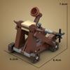 MOC Medieval Furniture Building Blocks Cannon Sheepskin Leather Rack Spinning Wheel Map Desk Loom Bricks Toys Kids Gift