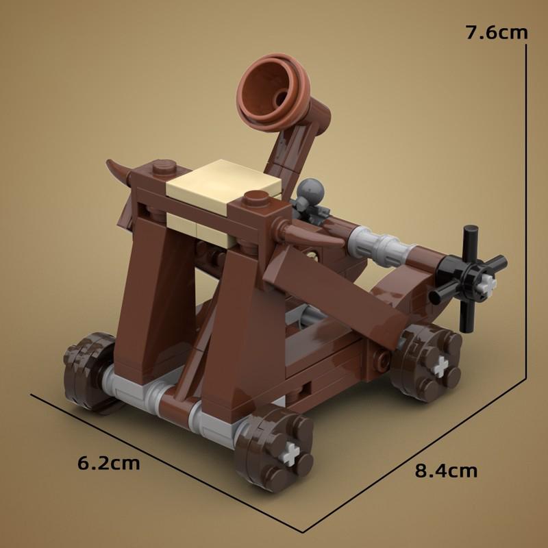 MOC Medieval Furniture Building Blocks Cannon Sheepskin Leather Rack Spinning Wheel Map Desk Loom Bricks Toys Kids Gift