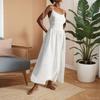 Backless Dress V-neck High Waist Suspender Dress