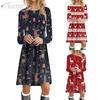 JPNTKY Moda Autunno Inverno Manica Lunga Girocollo Abiti Casual