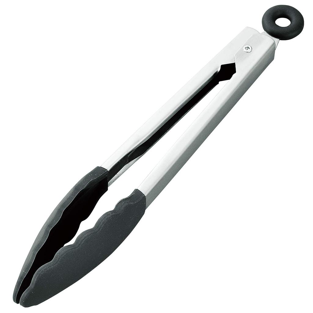 Shimomura Kogyo Ajiwai Shokubo Silicone All-Purpose Tongs AST-217